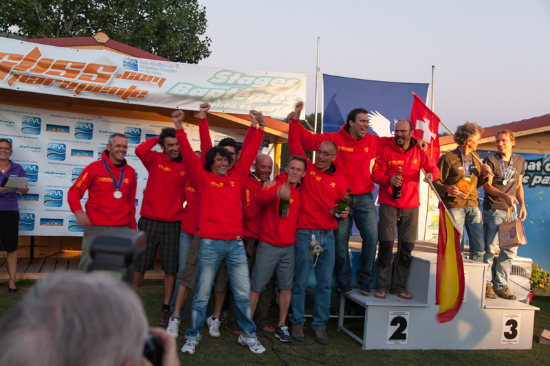 La Selección Española, con el navarro Iván Colás en sus filas, Subcampeones de Europa de Parapente